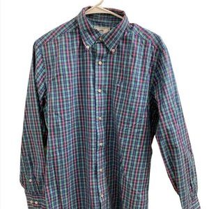 Vineyard Vines Mens Small Plaid Classic Fit Long Sleeve Button Down Shir…